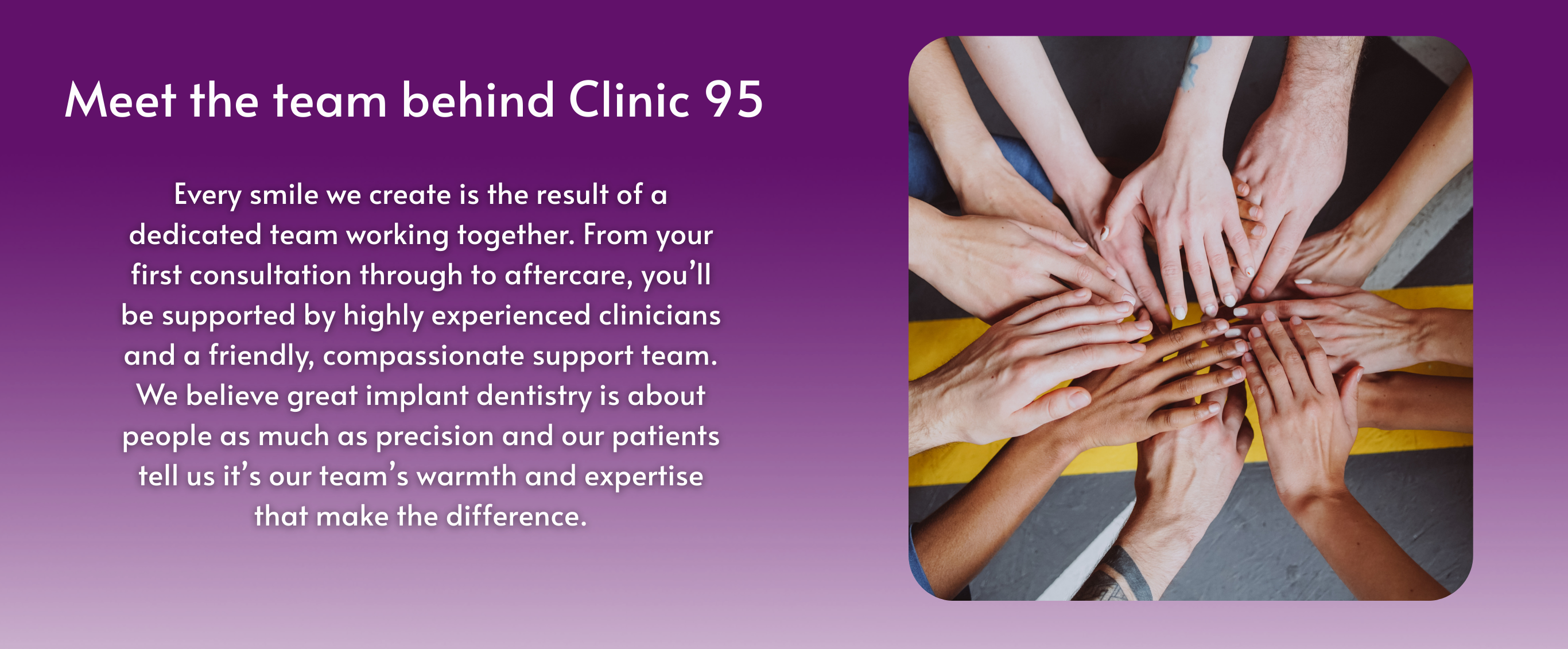 Meet the team Meet the team